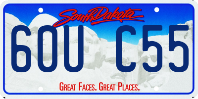 SD license plate 60UC55
