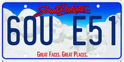 SD license plate 60UE51