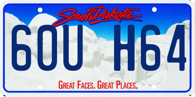 SD license plate 60UH64