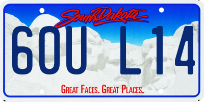 SD license plate 60UL14