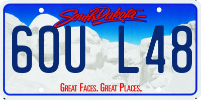 SD license plate 60UL48