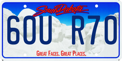 SD license plate 60UR70