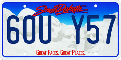 SD license plate 60UY57