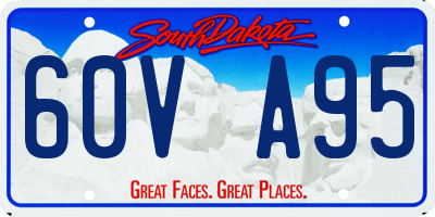 SD license plate 60VA95