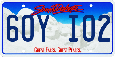 SD license plate 60YI02