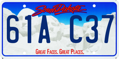 SD license plate 61AC37