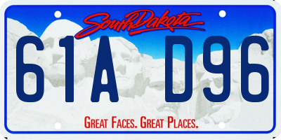 SD license plate 61AD96