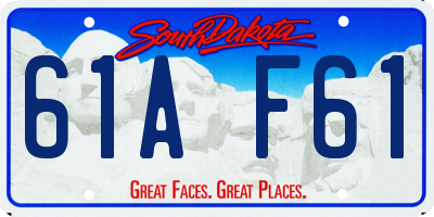 SD license plate 61AF61