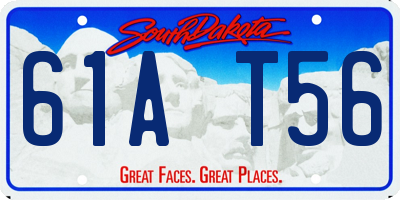 SD license plate 61AT56