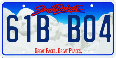 SD license plate 61BB04