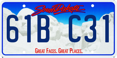 SD license plate 61BC31