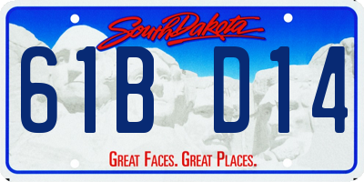 SD license plate 61BD14