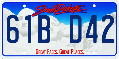 SD license plate 61BD42