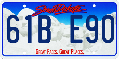 SD license plate 61BE90