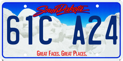 SD license plate 61CA24