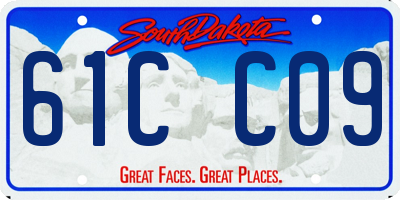 SD license plate 61CC09