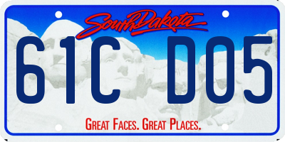 SD license plate 61CD05