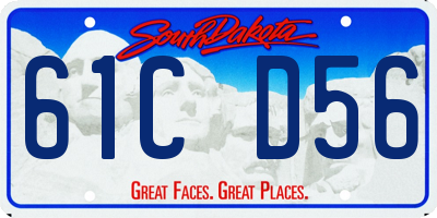 SD license plate 61CD56