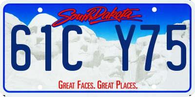 SD license plate 61CY75