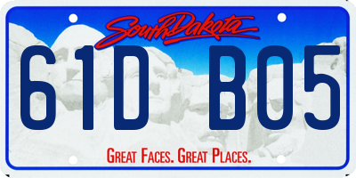SD license plate 61DB05