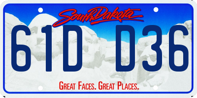 SD license plate 61DD36