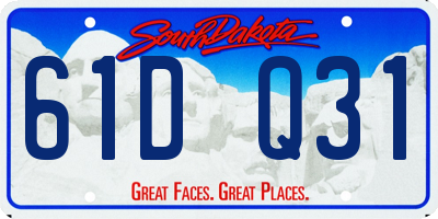 SD license plate 61DQ31