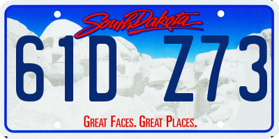 SD license plate 61DZ73