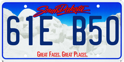 SD license plate 61EB50