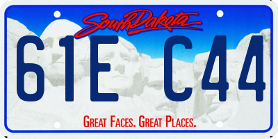 SD license plate 61EC44