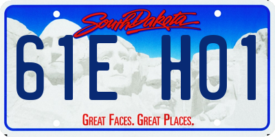 SD license plate 61EH01