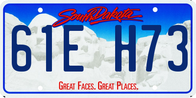 SD license plate 61EH73