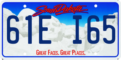 SD license plate 61EI65
