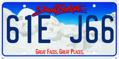SD license plate 61EJ66