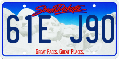 SD license plate 61EJ90