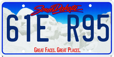 SD license plate 61ER95