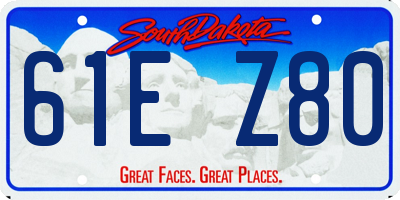 SD license plate 61EZ80