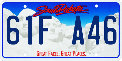 SD license plate 61FA46