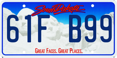 SD license plate 61FB99