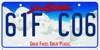 SD license plate 61FC06