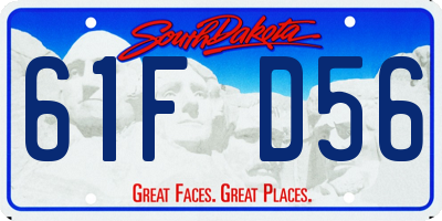 SD license plate 61FD56