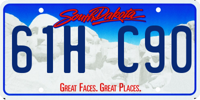 SD license plate 61HC90