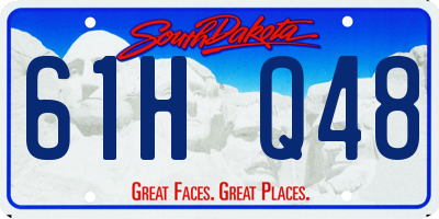 SD license plate 61HQ48