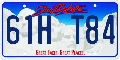 SD license plate 61HT84