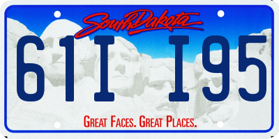 SD license plate 61II95