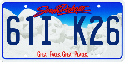 SD license plate 61IK26