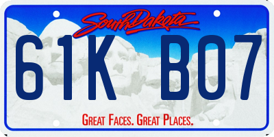 SD license plate 61KB07