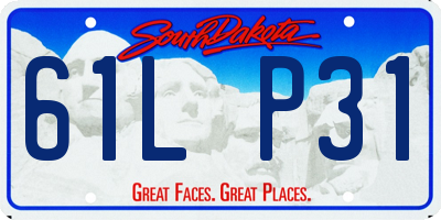SD license plate 61LP31