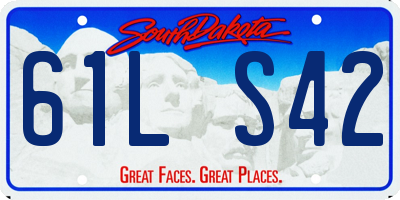SD license plate 61LS42