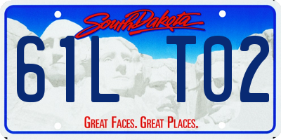 SD license plate 61LT02