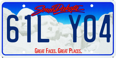 SD license plate 61LY04
